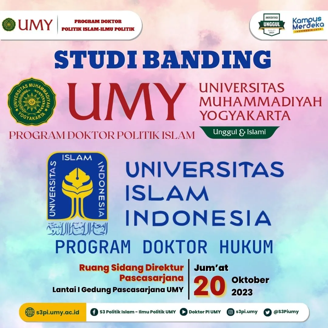 Studi Banding Program Doktor Politik Islam UMY dan Progam Doktor Hukum UII